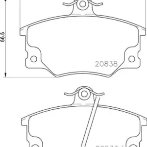 Darmowa dostawa MDB1240 M1155 MINTEX KLOCKI HAMULCOWE