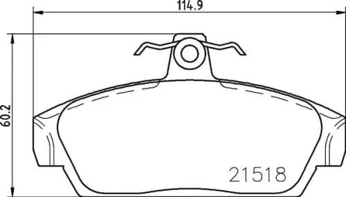 Wysoka jakość MDB1419 F2R 17.00 MINTEX KLOCKI HAMULCOWE