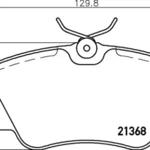 Wysoka jakość MDB1540 M1155 MINTEX KLOCKI HAMULCOWE