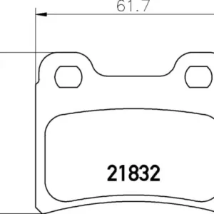 Wysoka jakość MDB1554 M1144 MINTEX KLOCKI HAMULCOWE