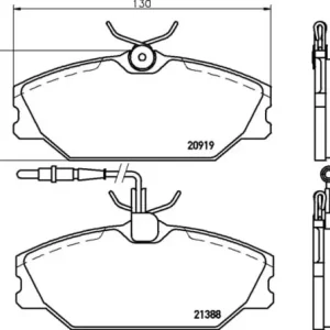 Darmowa dostawa MDB1613 F4R 18.50 MINTEX KLOCKI HAMULCOWE