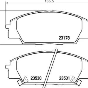 Bezpieczna płatność MDB2044 M1144 MINTEX KLOCKI HAMULCOWE