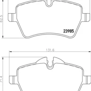 Darmowa dostawa MDB2847 F6R 16.00 MINTEX KLOCKI HAMULCOWE