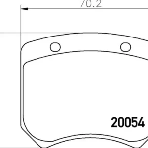 Bezpieczna płatność MLB20 F4R 14.50 MINTEX KLOCKI HAMULCOWE