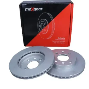 Nowość MAXGEAR Tarcza hamulcowa 19-0747MAX do Renault Clio -98/Kangoo/Megane 96-/Thalia/19, Przód, z powłoką antykorozyjną