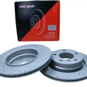 Rabat MAXGEAR TARCZA HAMULCOWA BMW E46 TYŁ 19-1018SPORT NAWIERCANA I NACINANA, Z POWŁOKĄ ANTYKOROZYJNĄ 98-